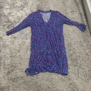 Lilly Pulitzer Blue and Pink Patterned Dress